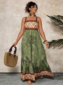 Travachic Vestido Regata Plus Size, Fashionable para o Verão