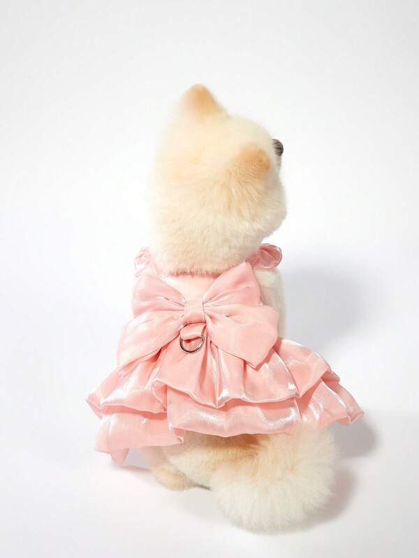 PETSIN Vestido de mascota con estilo princesa, ligero y transpirable, adecuado para fiestas, bodas y actividades al aire libre, ideal para gatos, popular en Europa y América, diseño de verano con estilo de moda