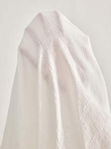 Ocili 休闲女士休闲柔软纯色插肩袖上衣和短裤睡衣套装 - 白色 - 查看 8