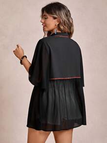 Freevana Plus Size Summer Holiday Floral Print Front Button Loose Blouse Summers For Women Graphic Top Going Out Tops Women Western School Clothes Vintage Cute Shirts Fall 2000s Style Beach Vacations Country Fall Women Clothes Teacher Vintage Clothes Women Boho Rave Boho Tops For Women Boho Blouses