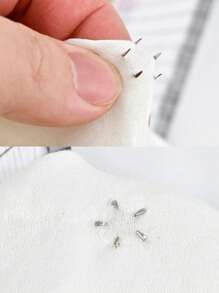 50 件/100 件五角星装饰钉适用于服装包包皮鞋朋克摇滚珠宝工艺品，4 爪金属钉头钉配饰