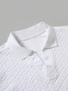Manfinity Homme Camisa polo de manga corta casual para hombres, ideal para el verano