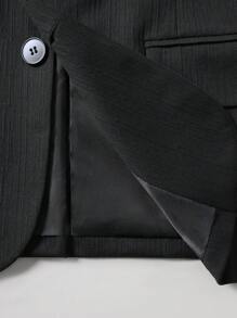 Manfinity Mode Conjunto de 2 piezas para hombre talla grande: chaqueta y pantalón de unicolor