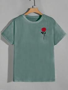 RueChic 男士纯色简约时尚短袖圆领 T 恤