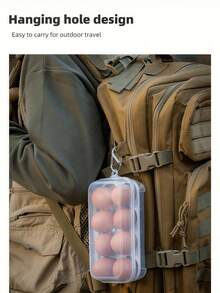 3/4/8 格鸡蛋架防震厨房容器盒储物盒，适用于户外露营和野餐。这是一款便携式鸡蛋储物盒，具有防溢、防震和便携功能 - 非常适合在露营、野餐和旅行期间以及复活节期间存放鸡蛋，它是一个鸡蛋储物托盘。