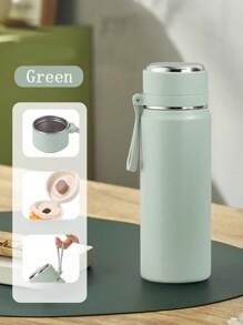 1 件不锈钢真空保温水瓶，带手柄和过滤器，500ml/16.9oz 和 600ml/20oz，防漏，便携，适合户外、旅行、跑步、骑自行车、徒步旅行、游泳 - 彩色 - 查看 6