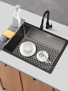 Osłona przeciwbryzgowa zlewu kuchennego, mata do kranu, łapacz chlapania, tacka na skropliny, wielofunkcyjna gąbka do suszenia naczyń kuchennych - Wielokolorowe - Zobacz 9