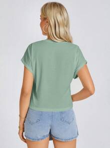 EMERY ROSE 素色蝙蝠袖T恤