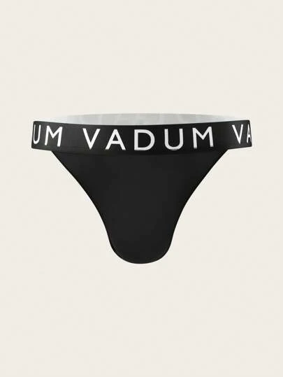 Men's Letter Print Comfortable Sexy Briefs  Breathable Underwear