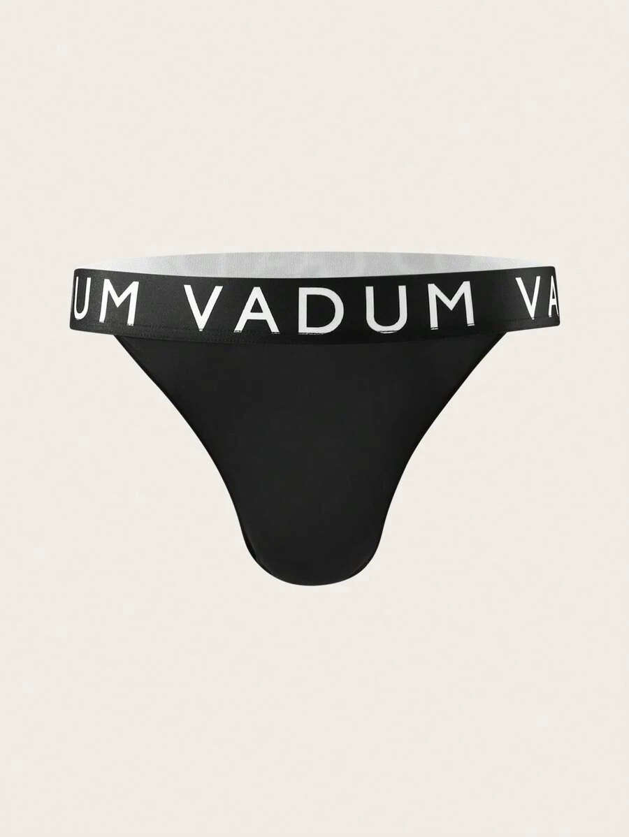 Men's Letter Print Comfortable Sexy Briefs  Breathable Underwear