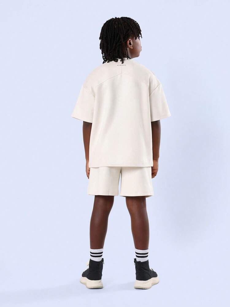Oversized Logo T-Shirt And Shorts Co-Ord Set