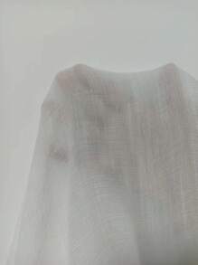 Swim Vcay Summer Vacation Women's Solid Backless V-Neck Ruffled Short Sleeve Crop Top And Wide Leg Pants With Cover Up Outfit