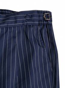 Manfinity Mode Pantalones de traje con estampado de rayas y bolsillos para hombre, use casual para negocios