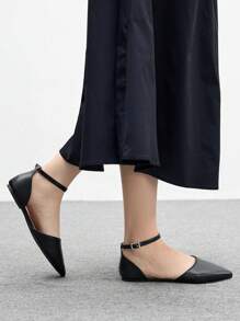 CUCCOO BIZCHIC Chaussures de bureau noires minimalistes, élégantes et confortables à bout pointu pour femme - Noir - Voir 5