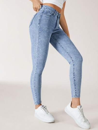 Jeanoix Men's Casual Washed Slim Fit Denim Jeans