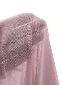 DAZY 纯色泡泡袖网眼上衣 外出上衣 - 粉色 - 查看 6