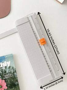 1件装便携式滑动式桌面裁纸刀小型迷你学生便捷式裁纸刀