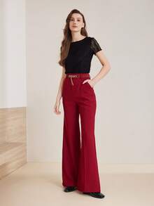 MOTF PREMIUM شبشب مربع الأصبع جلد اصطناعي