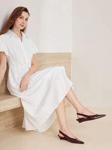 MOTF PREMIUM POINTED TOE SLIP-ON WEDGES SHOES FOR CHRISTMAS