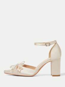 CUCCOO HITCHD Scarpe eleganti da donna con decorazione a farfalla sul tacco alto, nuova collezione primavera/estate/autunno