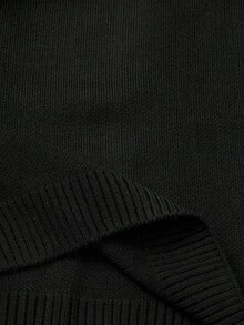 Jersey regular de punto de canalé con bloque de color para hombre