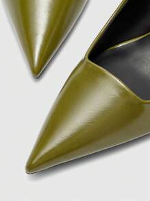 CUCCOO BIZCHIC Scarpe con tacco alto a punta retrò stile cinese, tacco basso chunky, eleganti e semplici, adatte per l'ufficio, appuntamenti e occasioni formali