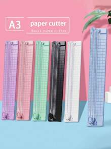 1件装便携式滑动式桌面裁纸刀小型迷你学生便捷式裁纸刀