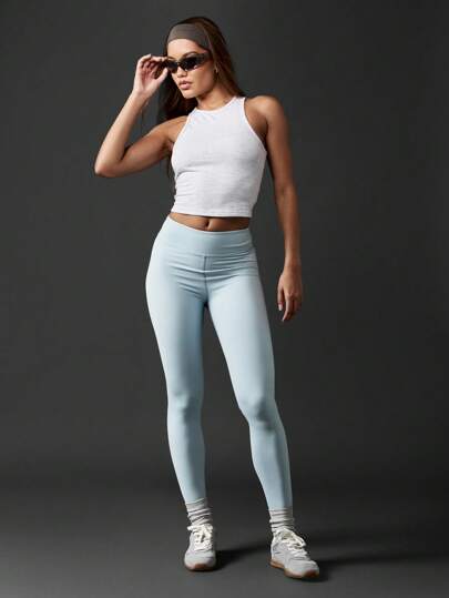 Missguided x Playboy Mallas de compresión deportivas de alto rendimiento para entrenamiento, running, yoga, con estiramiento en cuatro direcciones, que absorben la humedad para ejercicio, entrenamiento y gimnasio