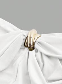 SHEIN MOD 女式白色露肩上衣、女式外出上衣、Y2k 上衣、新年上衣、性感上衣、女式派对上衣、针织上衣、女式、新年女式 - 白色 - 查看 3