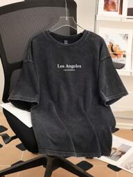 Attitoon Büyük Beden Kadınlar İçin Kar Tanesi Baskılı Siyah Örgü Tişört, Vintage Müzik Festivali ve Okul Başlangıcı Stili, Kısa Kollu, Yaz İçin Uygun, Los Angeles, Kaliforniya Baskılı