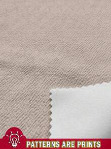 SHEIN LUNE Casual Simple Apricot Turndown Collar Work Jacket, Plus Size Women Thin Coat, Suitable For Autumn And Winter Fall - Apricot - View 3