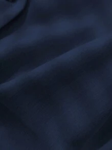 CosyJoli Áo ghi lê vải lanh không tay thanh lịch dành cho nữ mùa hè và mùa xuân mới thời trang công sở thường ngày đi chơi, đi nhà thờ, đi làm, đi chơi cỡ lớn vào mùa thu/đông - Màu xanh hải quân - Xem 5