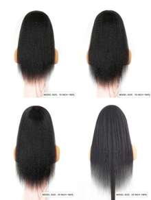 QUICK WEAR Half Wig Human Hair 3-In-1 Half Wig Seamless Kinky Straight Flip Over Human Hair No Glue No Lace 180% Density 14-28 Inches Natural Black Color With Natural Hairline Beginner Friendly Sport Vacation Travel Festival Prom Outdoor Cosplay Campus School Beach Wedding Camping Holiday Outfits Summer Outfits Vacay Vibes Charm Elegant Casual Y2k Fashion Styles Ss25 Keywords - S1 - View 5