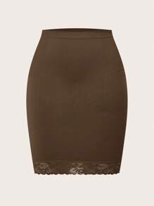 Shaping Daily Wear Skirt - Chocolate Brown - View 7