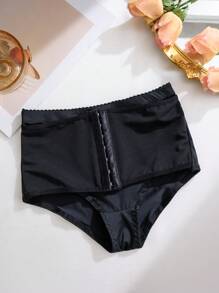 1pc Hook-Eye High Waist Shapewear Triangle Panties
