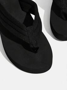 CUCCOO 时尚百搭纯色厚底人字拖凉鞋