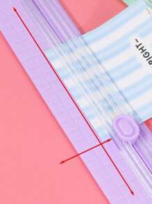 1件装便携式滑动式桌面裁纸刀小型迷你学生便捷式裁纸刀