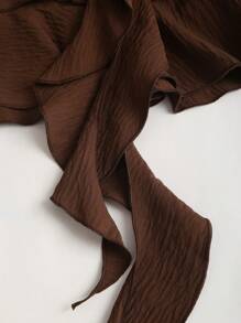 Sweetra 女士 3D 玫瑰荷叶边下摆不对称中长裙