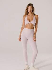 Aralina Leisurewear Active High-Rise Bottom Lift Active Summer Workout Leggings - Pink - View 12