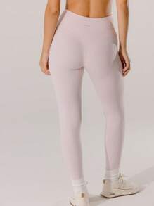 Aralina Leisurewear Active High-Rise Bottom Lift Active Summer Workout Leggings - Pink - View 3
