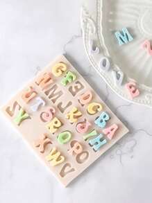 1 套/3 套 3D 字母数字硅胶软糖模具，大写小写卡通巧克力粘土烘焙工具、糖果模具、蛋糕装饰用品