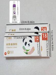 画家水彩颜料 - 24 色水彩颜料套装，防漏密封包装，0.17/5ml-12/18/24 颜色，适用于帆布、织物、岩石、玻璃、墙面陶瓷和木材项目 - 非常适合为艺术用品和装饰品着色 - 5ml水粉顏料 - 查看 2