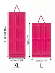 SHEIN 1pc Extra Large Hair Accessory Storage Bag, Decorative Organizer Holder For Hair Clips, Headbands, Scrunchies, Jewelry And More, Wall Mounted, Suitable For Daily Use, Eyeglasses Storage, Rose Red, Gender Reveal Party, Perfect For Birthdays, Weddings, Parties, The Perfect Gift For Colleagues, Friends, And Family - Multicolor - View 3