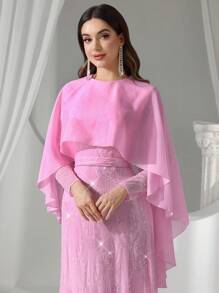 Coutiva 女士正式晚礼服（重装饰） - 藕粉色 - 查看 7