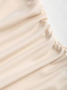 Sweetra 性感露肩荷叶边修身迷你连衣裙，层次设计，辣味风格