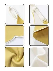 SHEIN 1件装 女孩薄款自粘无痕无钢圈文胸 - 黃色 - 查看 6