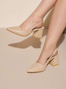 CUCCOO CURVES 大码女式经典时尚舒适尖头高跟鞋