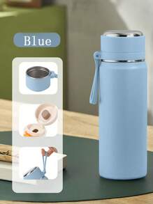 1 件不锈钢真空保温水瓶，带手柄和过滤器，500ml/16.9oz 和 600ml/20oz，防漏，便携，适合户外、旅行、跑步、骑自行车、徒步旅行、游泳 - 彩色 - 查看 8