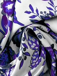 Sweetra Váy hai dây nhún bèo họa tiết hoa nhiệt đới thường ngày cho kỳ nghỉ, phù hợp đi biển, trang phục mùa hè cho phụ nữ - Nhiều màu - Xem 5