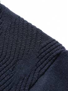 Manfinity Homme Polo liso de punto para uso diario de verano para hombres